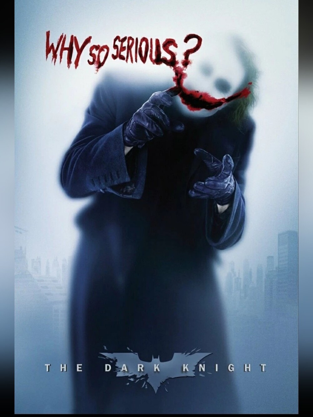 BATMAN THE DARK KNIGHT HEATH LEDGER JOKER WHY SO SERIOUS POSTER NEW